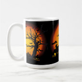 Tasse de Halloween/scène hantée (Gauche)