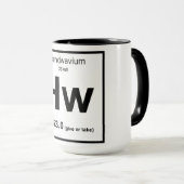 Tasse de Handwavium - noire et blanche (Devant droit)