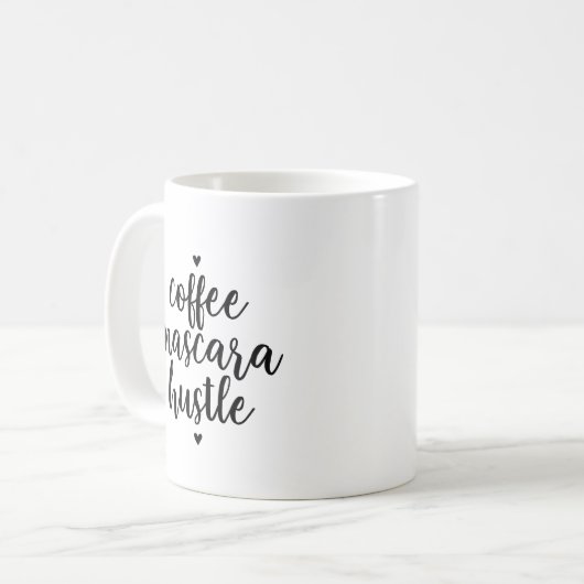 Tasse de hâte de mascara de café (Devant gauche)