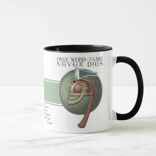 Tasse de Havamal de "renommée de mot" de Viking (Droite)