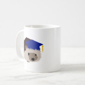 Tasse de hérisson d'obtention du diplôme - bleu (Devant gauche)
