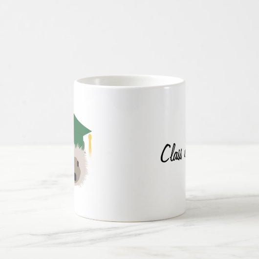Tasse de hérisson d'obtention du diplôme - vert (Centre)