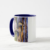 Tasse de hibou de grand gris (Devant gauche)