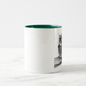 Tasse de hibou de griffonnage (Centre)