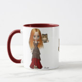 Tasse de hibou et de servante (Gauche)