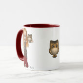 Tasse de hibou et de servante (Devant gauche)