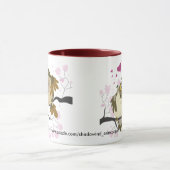 Tasse de hiboux d'inséparable (Centre)
