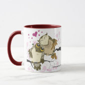 Tasse de hiboux d'inséparable (Gauche)