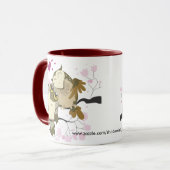 Tasse de hiboux d'inséparable (Devant gauche)