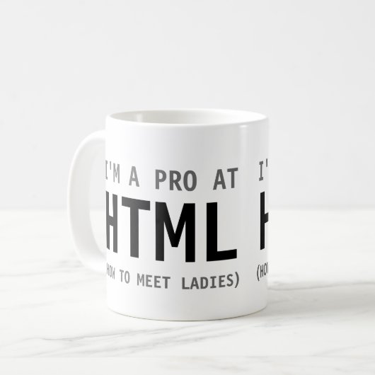 Tasse de HTML (Devant gauche)
