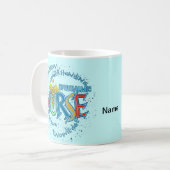 Tasse de infirmière ophtalmique devise infirmières (Devant gauche)