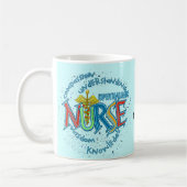 Tasse de infirmière ophtalmique devise infirmières (Gauche)