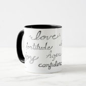 Tasse de inspiration de mots (Devant gauche)