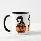 Tasse de Jack-o'-lantern de Halloween/automne (Gauche)