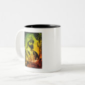 Tasse de Jah Rastafari - noir (Devant gauche)