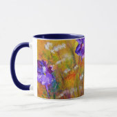 TASSE "de jardin d'iris et de papillon" florale (Gauche)