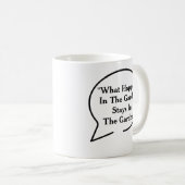 Tasse de jardinage de thème de citations drôles (Devant droit)