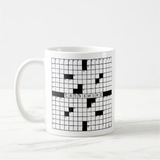 Tasse de jeu de mots croisé