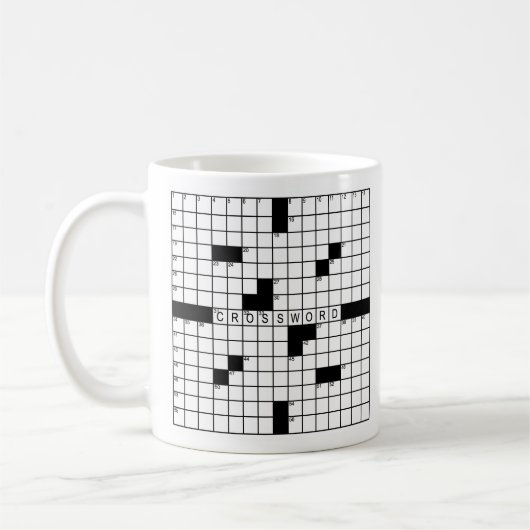 Tasse de jeu de mots croisé (Gauche)