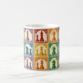 Tasse de jeu d'échecs Arc-en-ciel Art Déco (Centre)