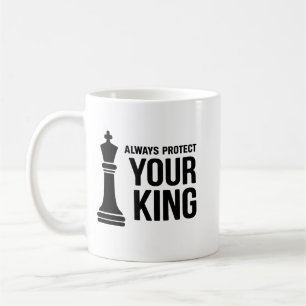 Tasse de jeu d'échecs 'Toujours Protéger Votre Roi
