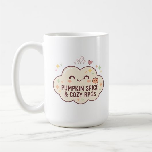 Tasse de jeu vidéo Pumpkin Spice & Cozy RPGs (Gauche)