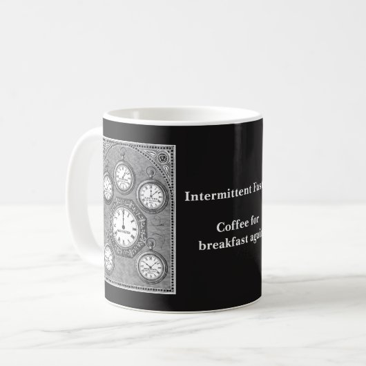 Tasse de jeûne intermittente d'horloge (Devant gauche)