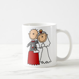 Tasse de jeunes mariés