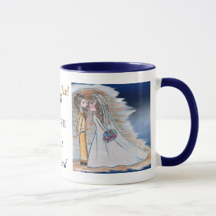 Tasse de jeunes mariés de JustMarried