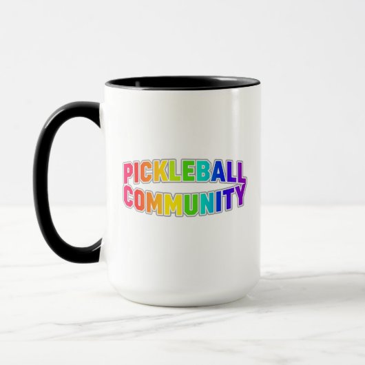 Tasse de jeux de pickleball. (Gauche)