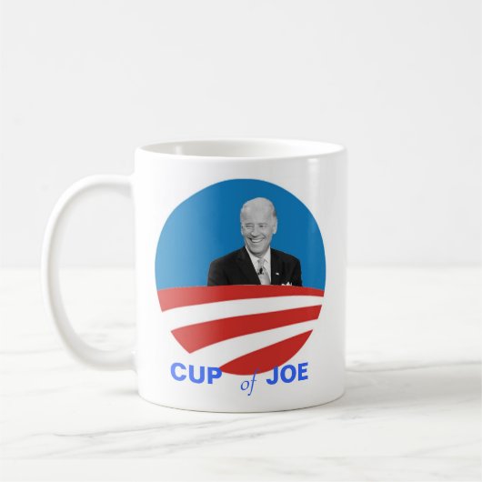 Tasse de Joe Biden de tasses de thé - rire (Gauche)