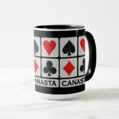 Tasse de joueur de canasta - choisissez le style (Devant droit)