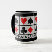 Tasse de joueur de canasta - choisissez le style (Devant gauche)