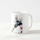 Tasse de joueur de hockey de glace (Devant droit)