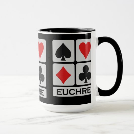 Tasse de joueur d'Euchre - choisissez le style et (Droite)