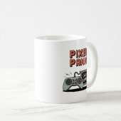 Tasse de joueur Pixel Panic – Cadeau de jeu vidéo  (Devant droit)
