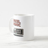 Tasse de joueur Pixel Panic – Cadeau de jeu vidéo  (Devant gauche)