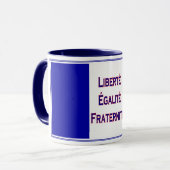 Tasse de jour de bastille de devise de révolution (Devant gauche)