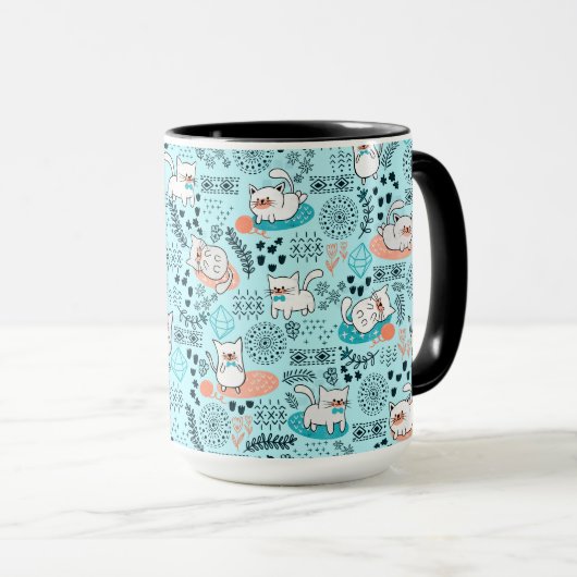 Tasse de jour de congé de chat (Devant droit)