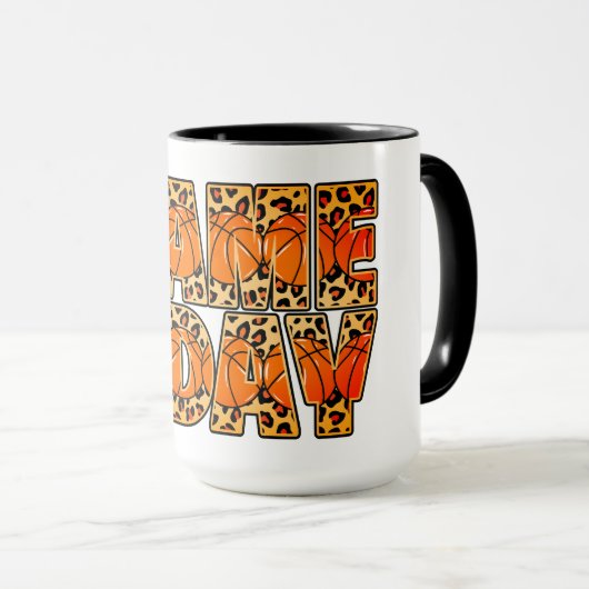 Tasse de jour de match à imprimé léopard (Devant droit)