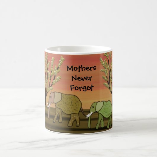Tasse de jour de mères d'éléphant (Centre)