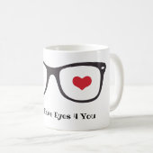 Tasse de jour de Valentines - yeux pour vous (Devant droit)