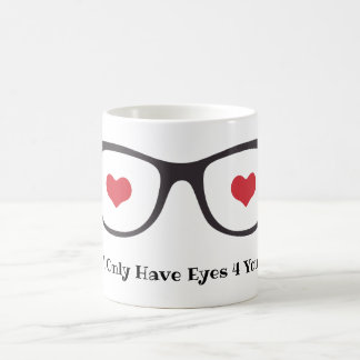 Tasse de jour de Valentines - yeux pour vous