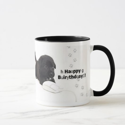 Tasse de joyeux anniversaire (Droite)