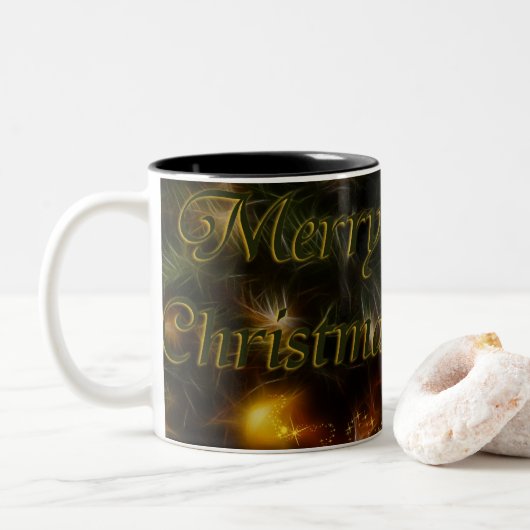 Tasse de Joyeux Noël (Avec donut)