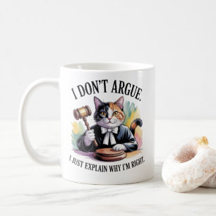 Tasse de juge de chat drôle - Avocat j'explique ju