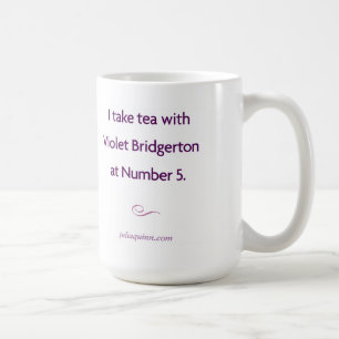 Tasse de Julia Quinn "Bridgerton violet"