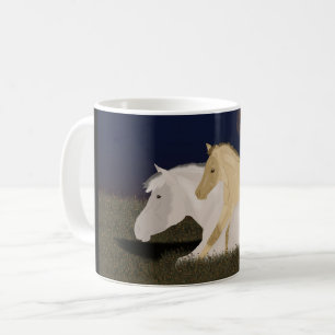 Tasse de jument et de poulain de fjord