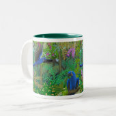 Tasse de jungle d'ara de jacinthe (Devant gauche)