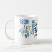 Tasse de Kaleva Wordcloud (Gauche)